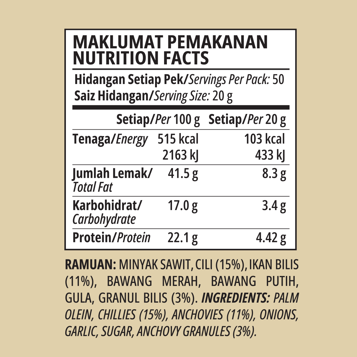 Sambal Ikan Bilis Garing